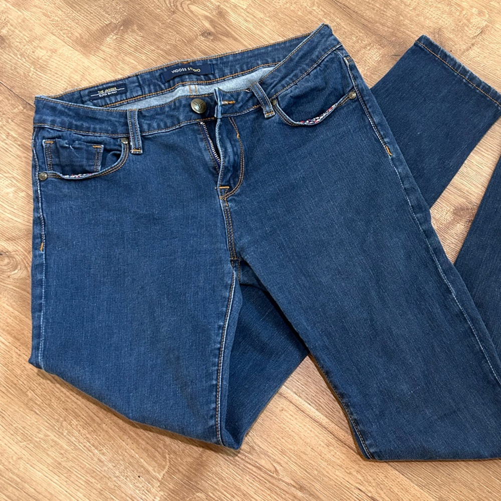 The JAGGER Super Skinny Blue Jeans - Size 30